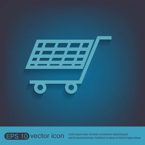 Icono del carrito de compras — Vector de stock