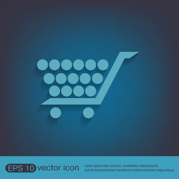 Shopping cart icon — Stock Vector