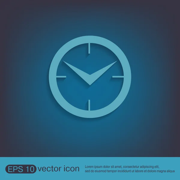 Reloj, reloj de iconos — Vector de stock