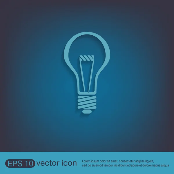 Icon of electric light — Stock Vector