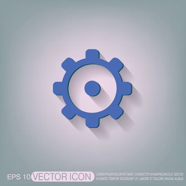 Cogwheel, ajuste y reparación de iconos — Vector de stock