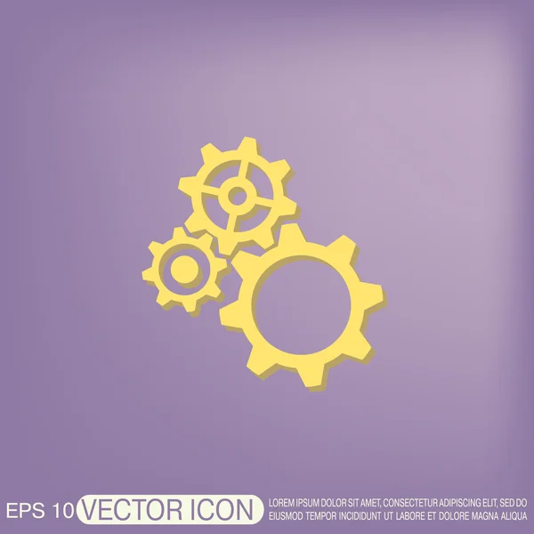 Cogwheel, icon setting and repair — Stock Vector