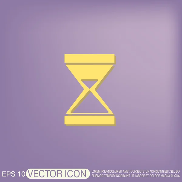 Hourglass waiting, icon — Stock Vector