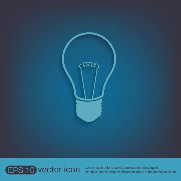 Lightbulb. character ideas. — Stock Vector