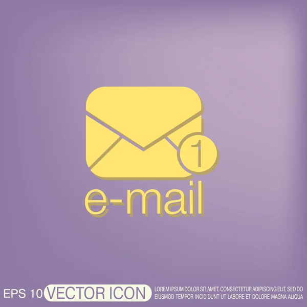 Postal envelope icon — Stock Vector