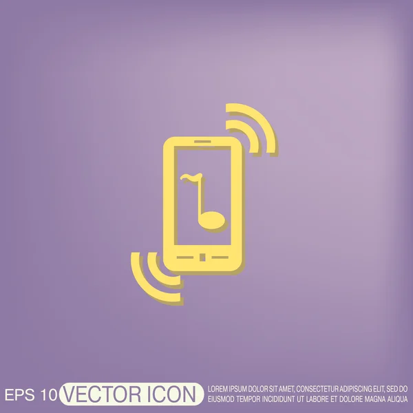 Telephone handset icon — Stock Vector