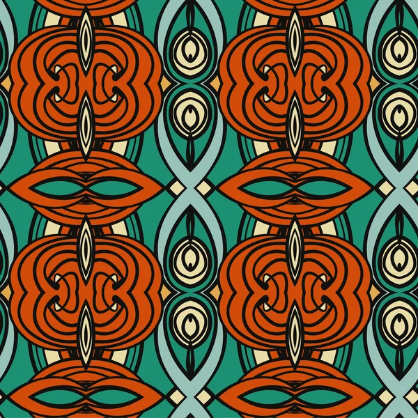 Abstracte naadloze ornament patroon — Stockvector