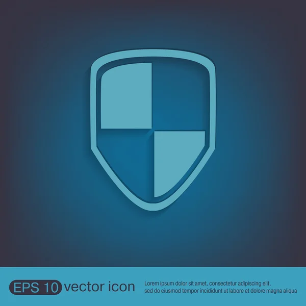 Protéger l'icône du bouclier — Image vectorielle