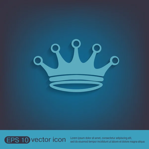 Signo de icono corona — Vector de stock