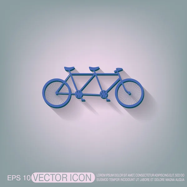 Икона ретро велосипеда — стоковый вектор