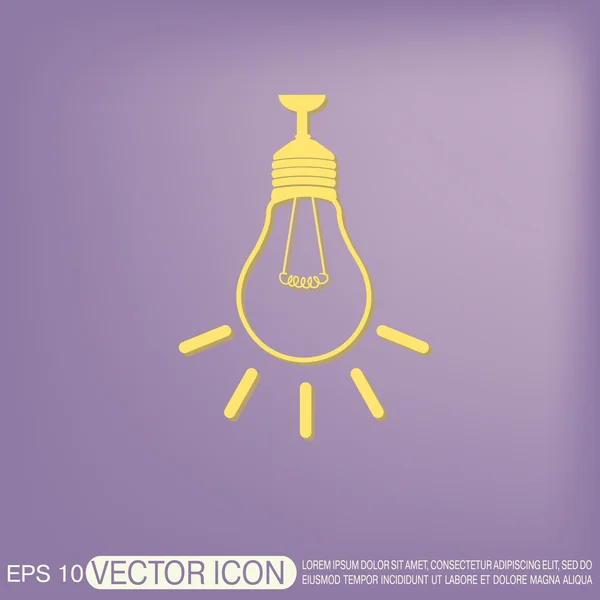 Bombilla. ideas de carácter . — Vector de stock