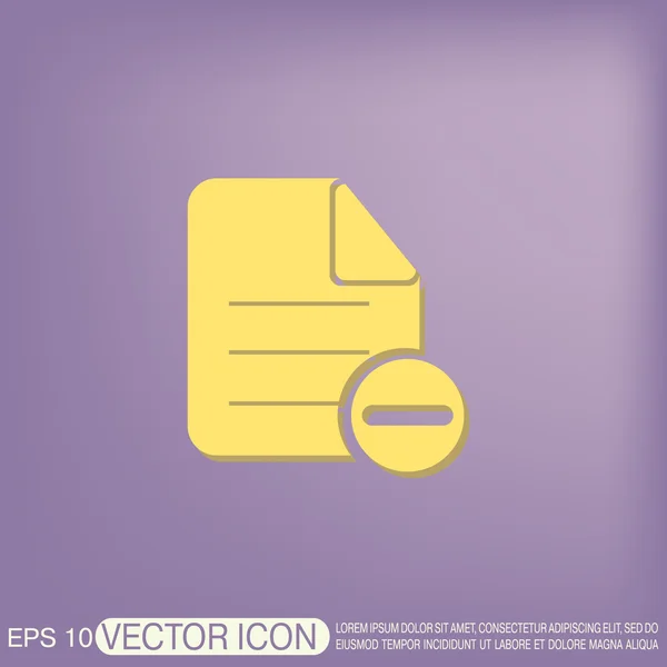 Pagina van het documentpictogram — Stockvector