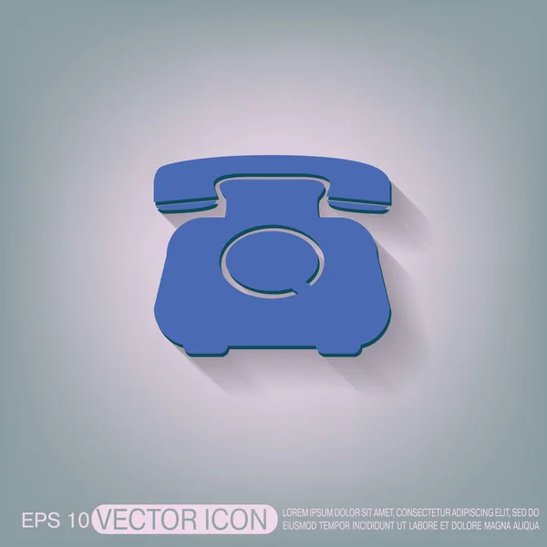 Klassieke retro telefoon — Stockvector