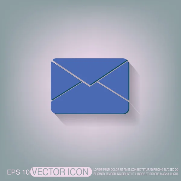 Postal envelop pictogram — Stockvector