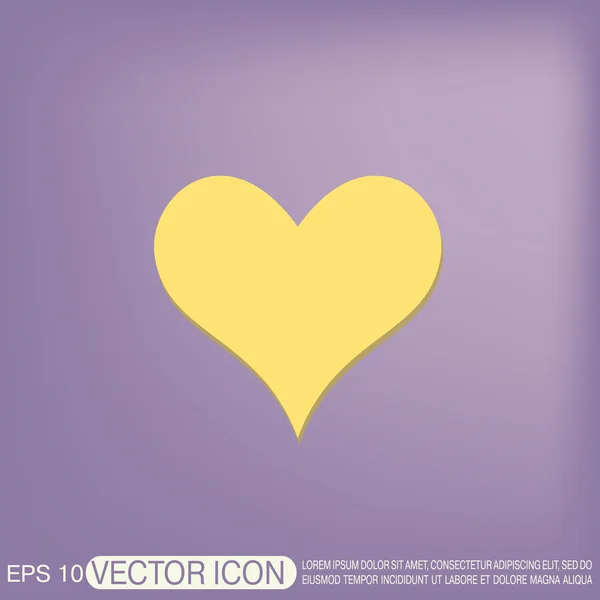 Hjärta ikon tecken Vektorgrafik