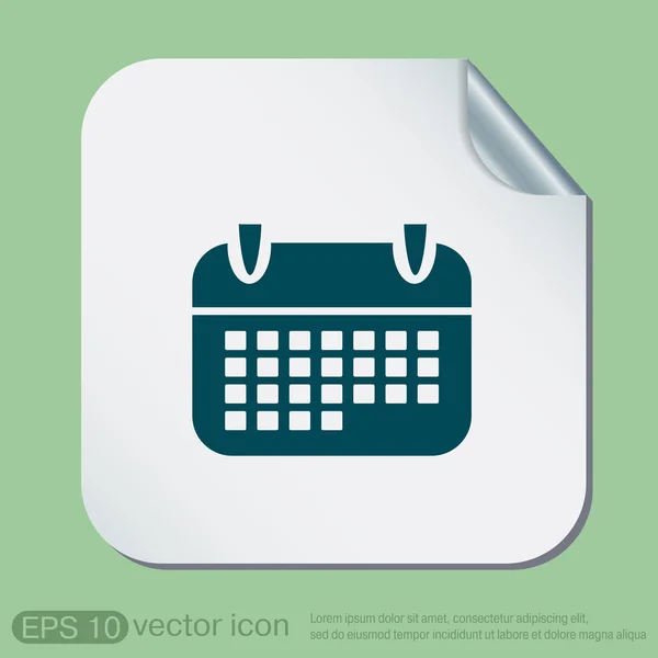 Calendar icon design — Stock Vector