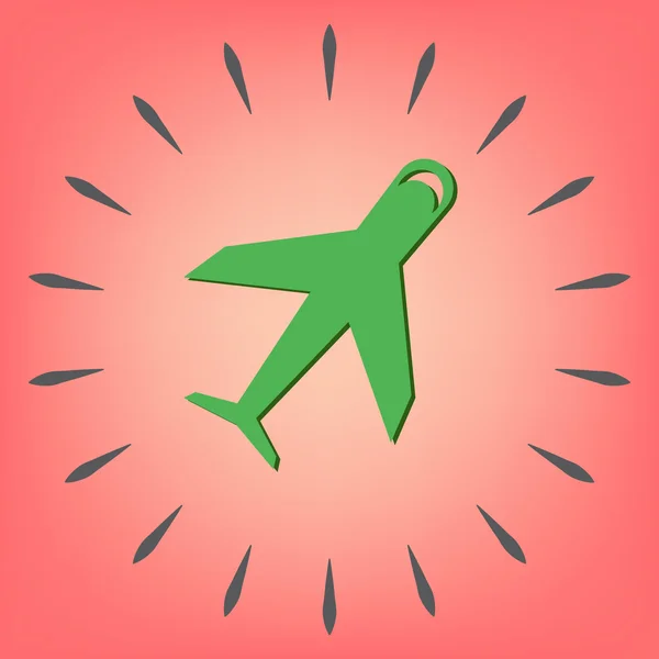 Flygplan symbol design — Stock vektor