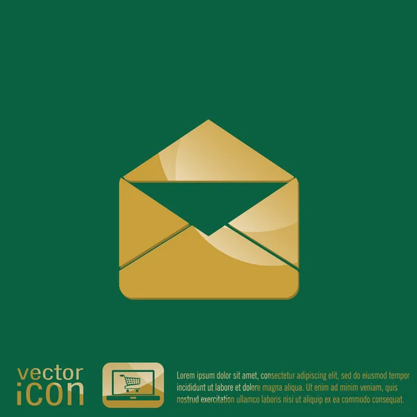 Почтовый конверт. e-mail символ — стоковый вектор