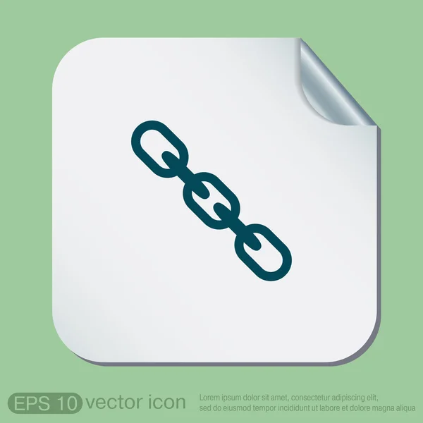 Enlaces, icono de la cadena — Archivo Imágenes Vectoriales
