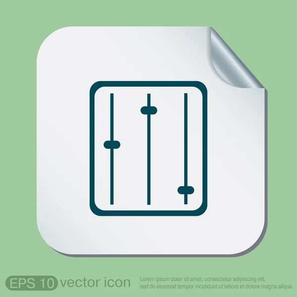 Equalizer sign design — Stock Vector