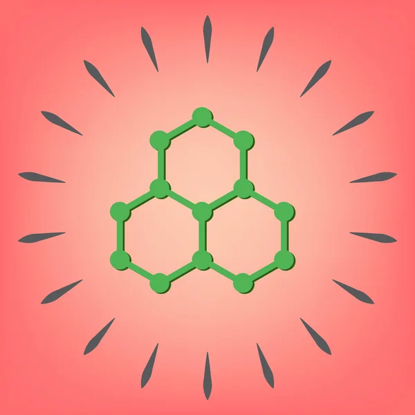 Chemische verbinding. symbool chemie — Stockvector