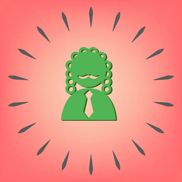 Juge icône avatar . — Image vectorielle