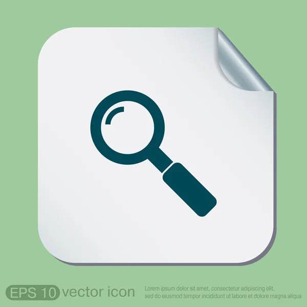 Magnifier search icon — Stock Vector