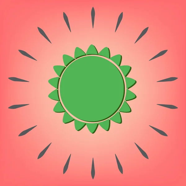 Weather icon. sun — Stock Vector