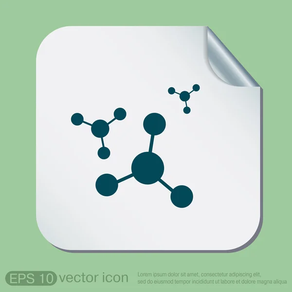 Atom, molecule. symbol icon — Stock Vector