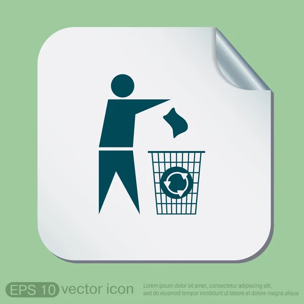 Pictogram niet nest — Stockvector