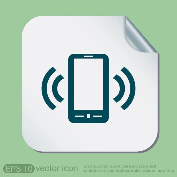 Ringing phone icon — Stock Vector