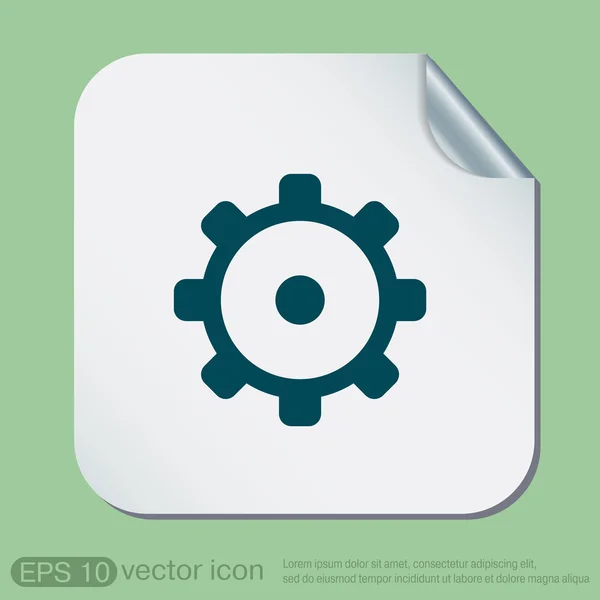 Cogwheel, icon setting and repair — Stock Vector