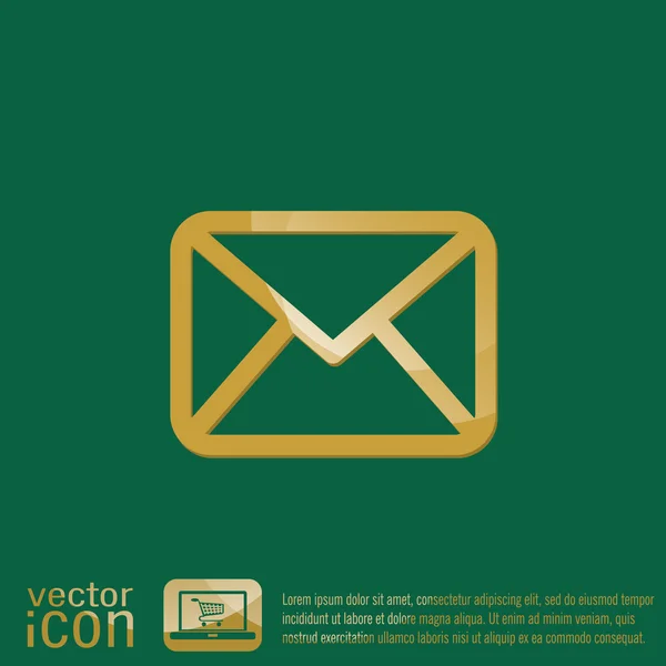 Enveloppe postale. symbole e-mail  . — Image vectorielle