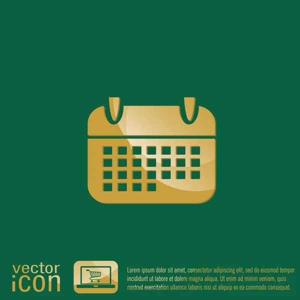 Icona del segno calendario — Vettoriale Stock