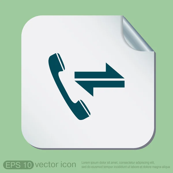 Incoming and outgoing call — Stock Vector