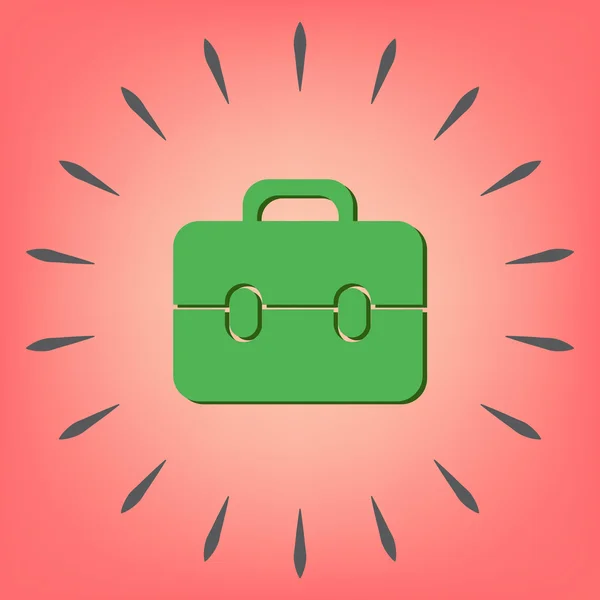 Briefcase symbol icon — Stock Vector