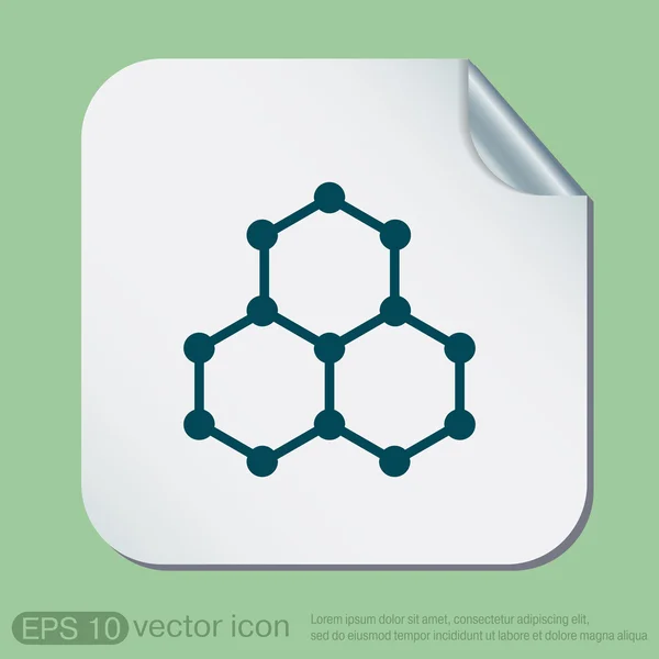 Chemische verbinding. symbool chemie — Stockvector