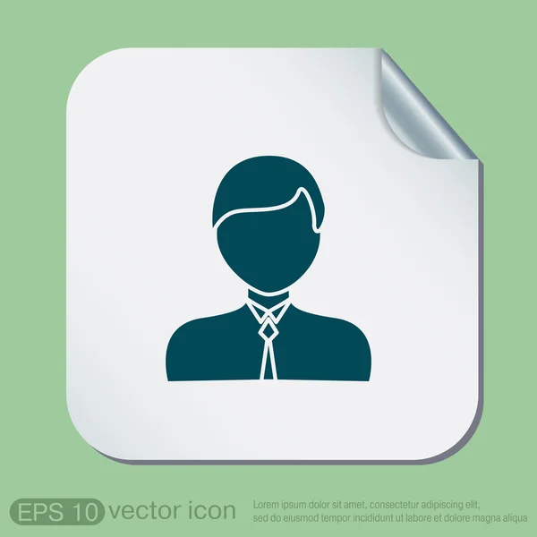 A male avatar. Picture a man — Stock Vector