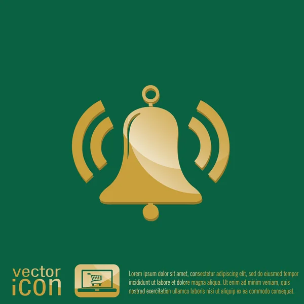 Ring bell icon. — Stock Vector