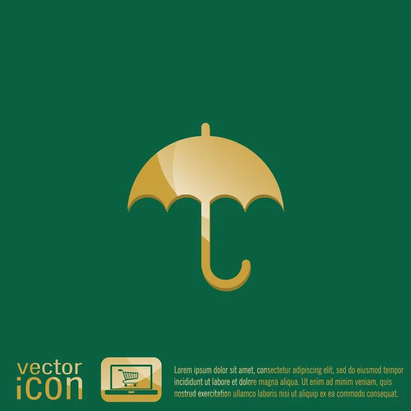 Protection contre la pluie et l'humidité — Image vectorielle