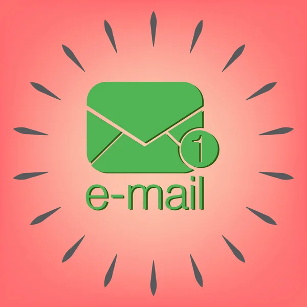 Ταχυδρομικός φάκελος. σύμβολο του ηλεκτρονικού ταχυδρομείου . — Διανυσματικό Αρχείο