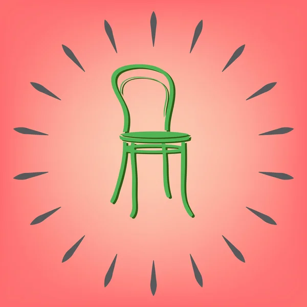 椅子上的图标。符号家具 — 图库矢量图片