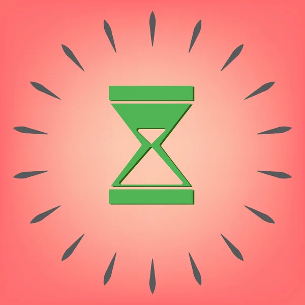 Hourglass waiting, icon — Stock Vector