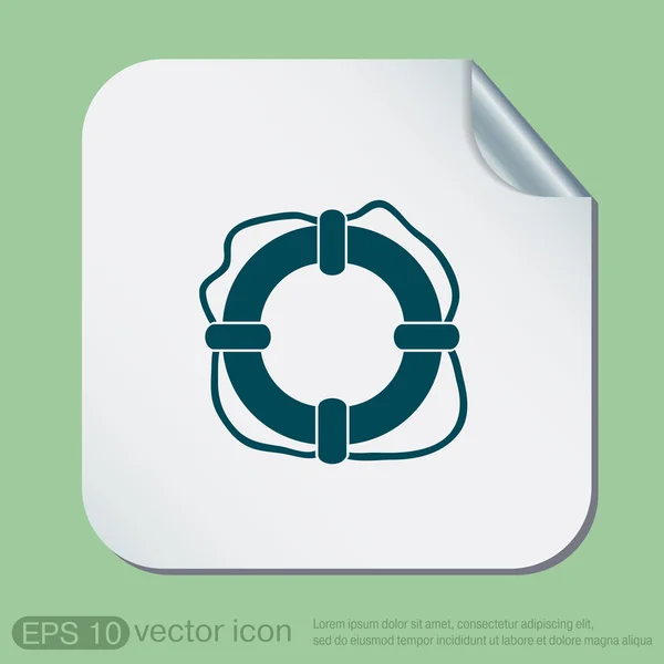 Lifebuoy icon sign — Stock Vector