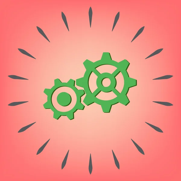 Cogwheel, icon setting and repair — Stock Vector