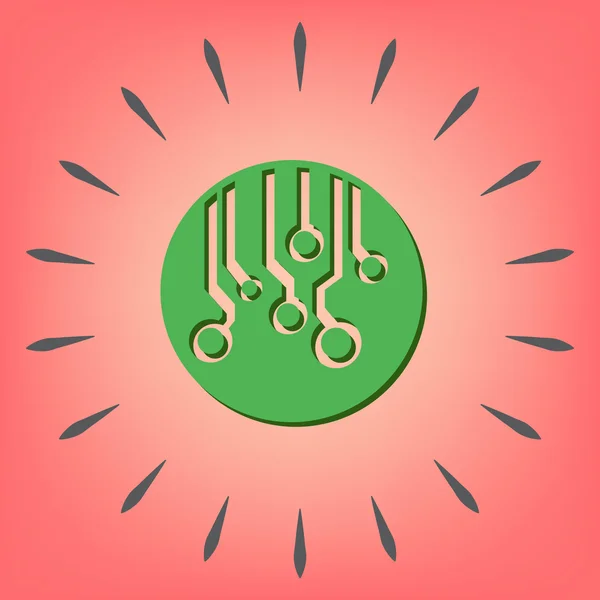 Icône panneau de circuit imprimé — Image vectorielle