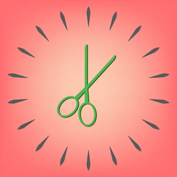 Tesoura. ícone de barbearia — Vetor de Stock