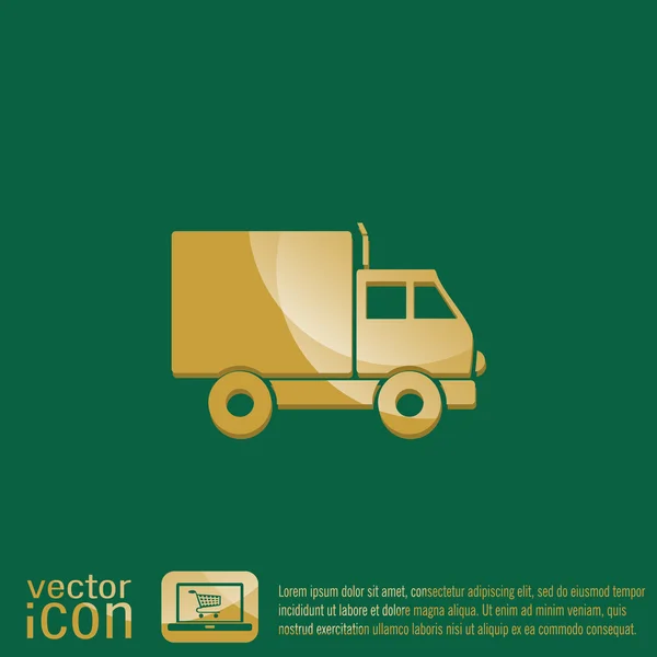 Camião. Ícone logístico —  Vetores de Stock