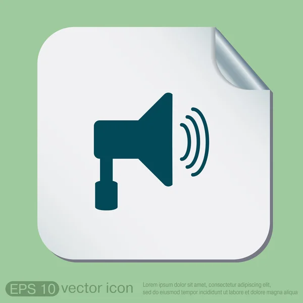 Loudspeaker, Volume icon — Stock Vector