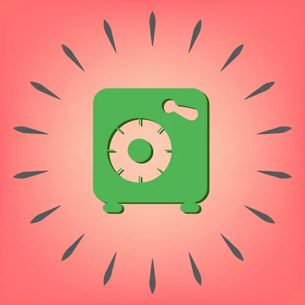 Bank vault safe icon — Stock Vector